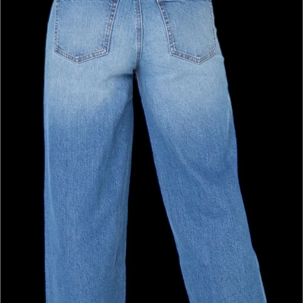 Plus Size Celebrity Pink Light Blue Wide Leg Jeans - Picture 7 of 14